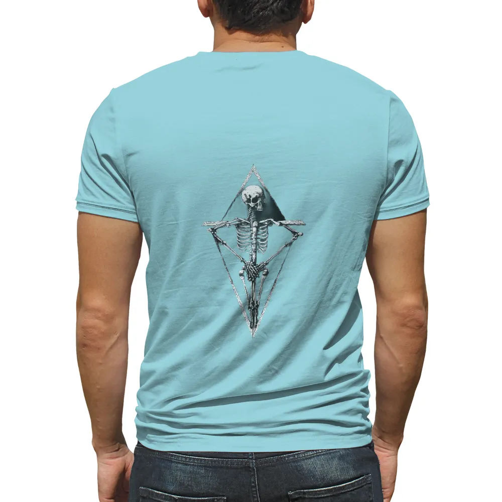 T-Shirts Pattern: Skeleton in Inverted Triangle - Existential Art| skeletal figure