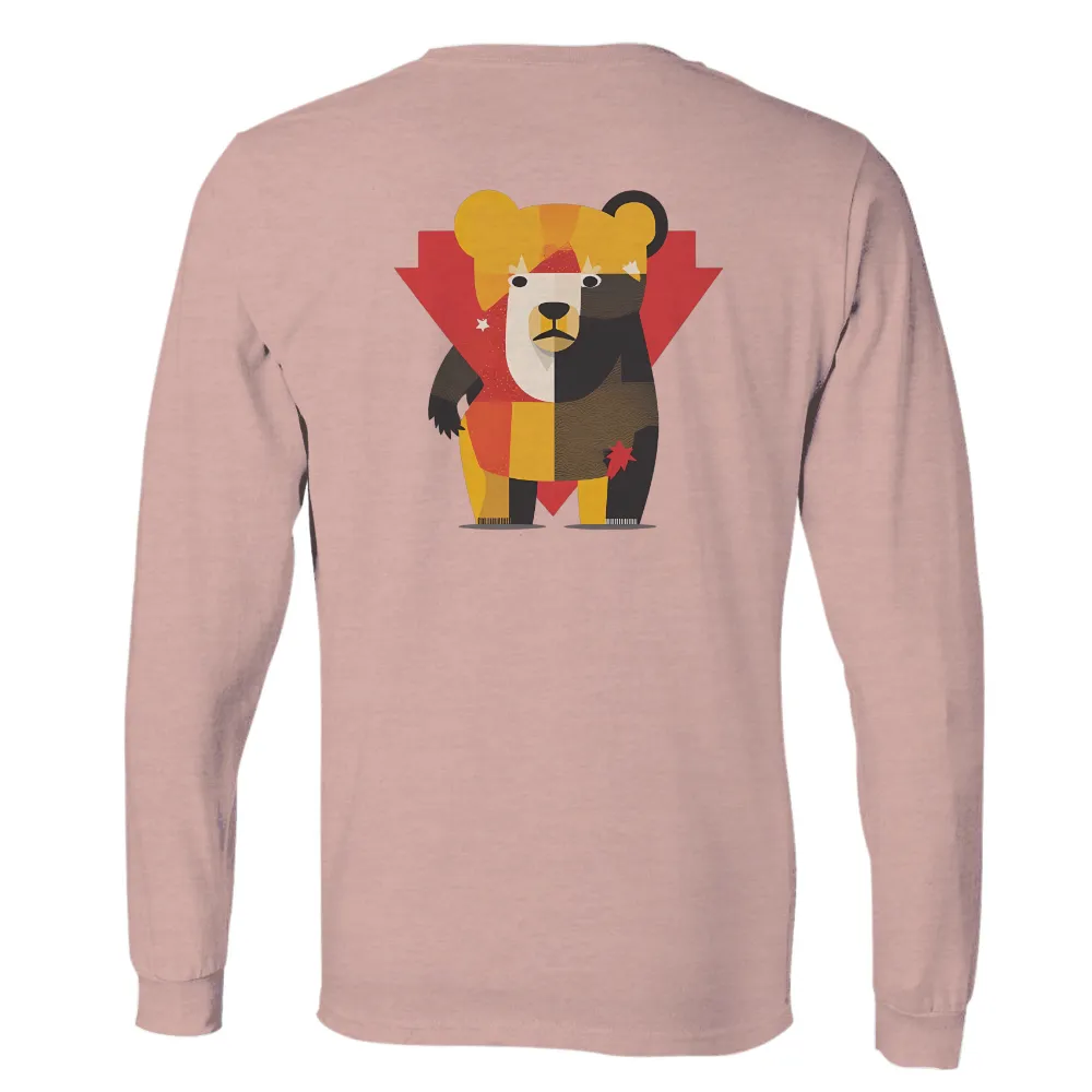 TShirt Printing: The Bear of Strength and Unity|mardi gras color block shirt