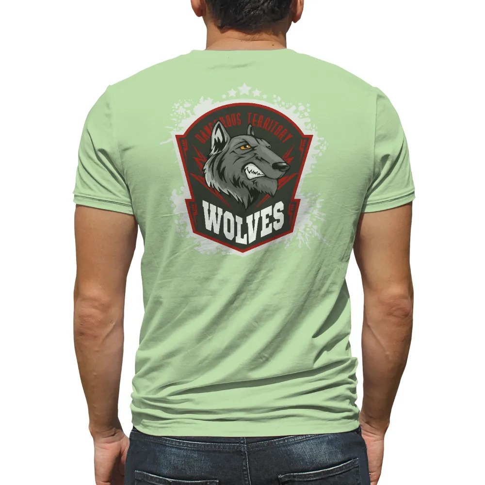 Custom Tee Shirts: Dangerous Territory Wolves - Strength and Unity|chicago wolves affiliate