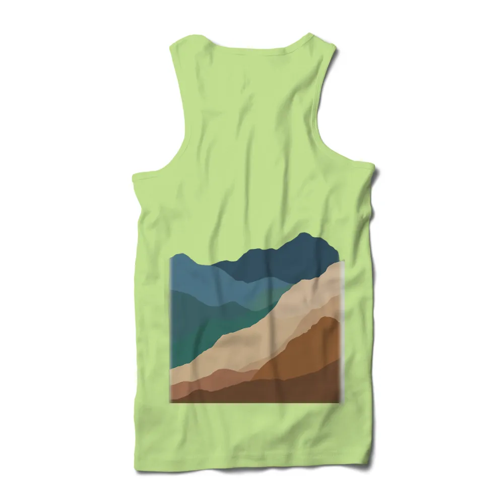 Custom T-Shirt Printing: Layers of Life - Mountains of Resilience|t shirt painting on nature