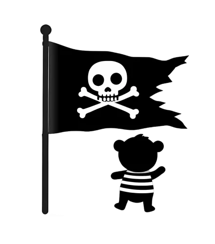 T-Shirt Printing: Bucky's Pirate Adventure | Skull and Crossbones Flag