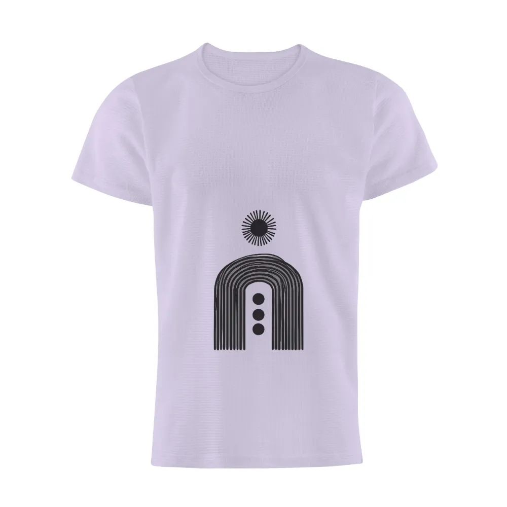 Custom Tee Shirts: Minimalist Future Door - Radiant Sunburst|biggie future police officer shirt