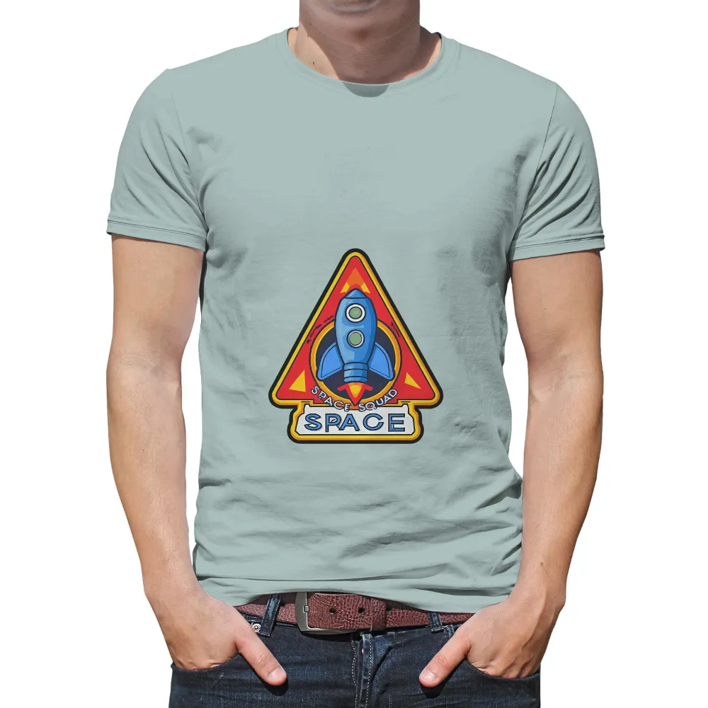 Tee Shirts Printed: Space Squad Adventure - Rocket, Exploration, Whimsical Design|space jam lakers shirt