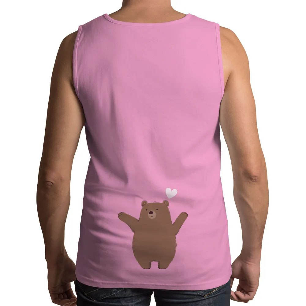 T-Shirts Custom: Spread Love with Bruno the Bear|pink cute t shirt roblox