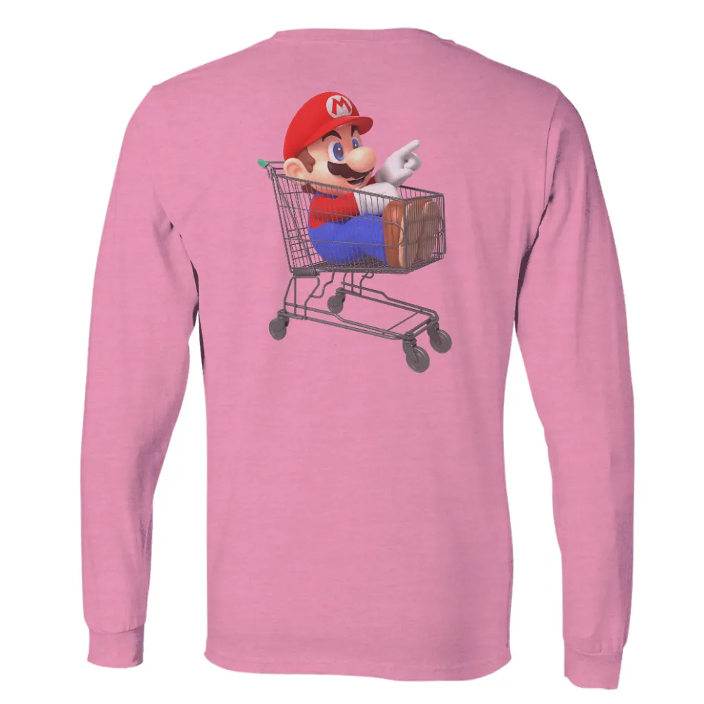 Customized Tee Shirts: Mario's Shopping Cart Adventure|adventure time shirt sex