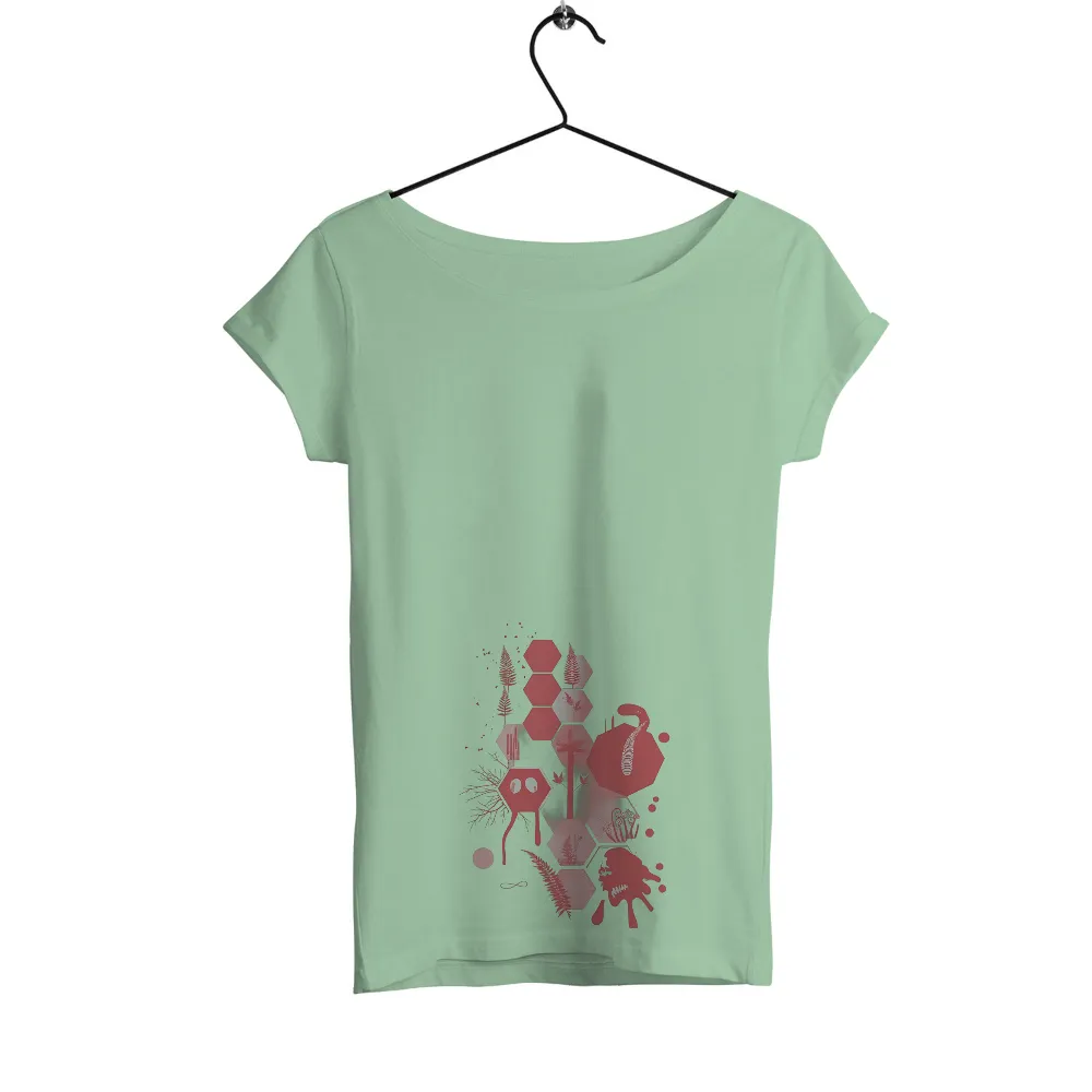 Shirts Graphic Tees: Whimsical Creature in a Dreamlike Forest| surrealistic design