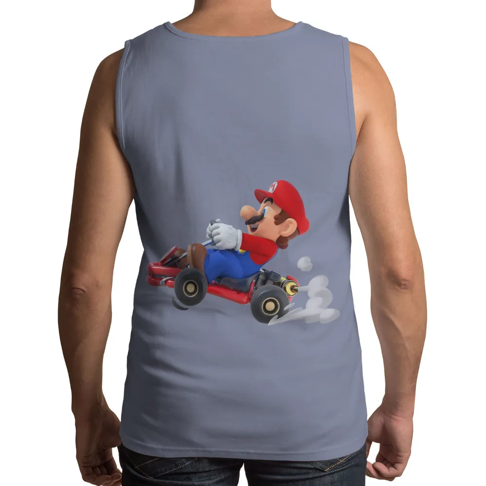 TShirt Printing: Mario Go-Kart Adventure - Gaming Nostalgia|mario father's day shirt