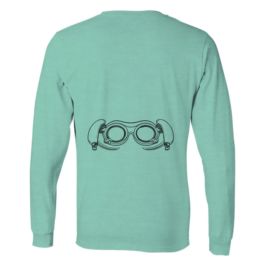 Tee Shirts Printed: Cyberpunk Goggles - Explore the Future|australian research and space exploration t shirt