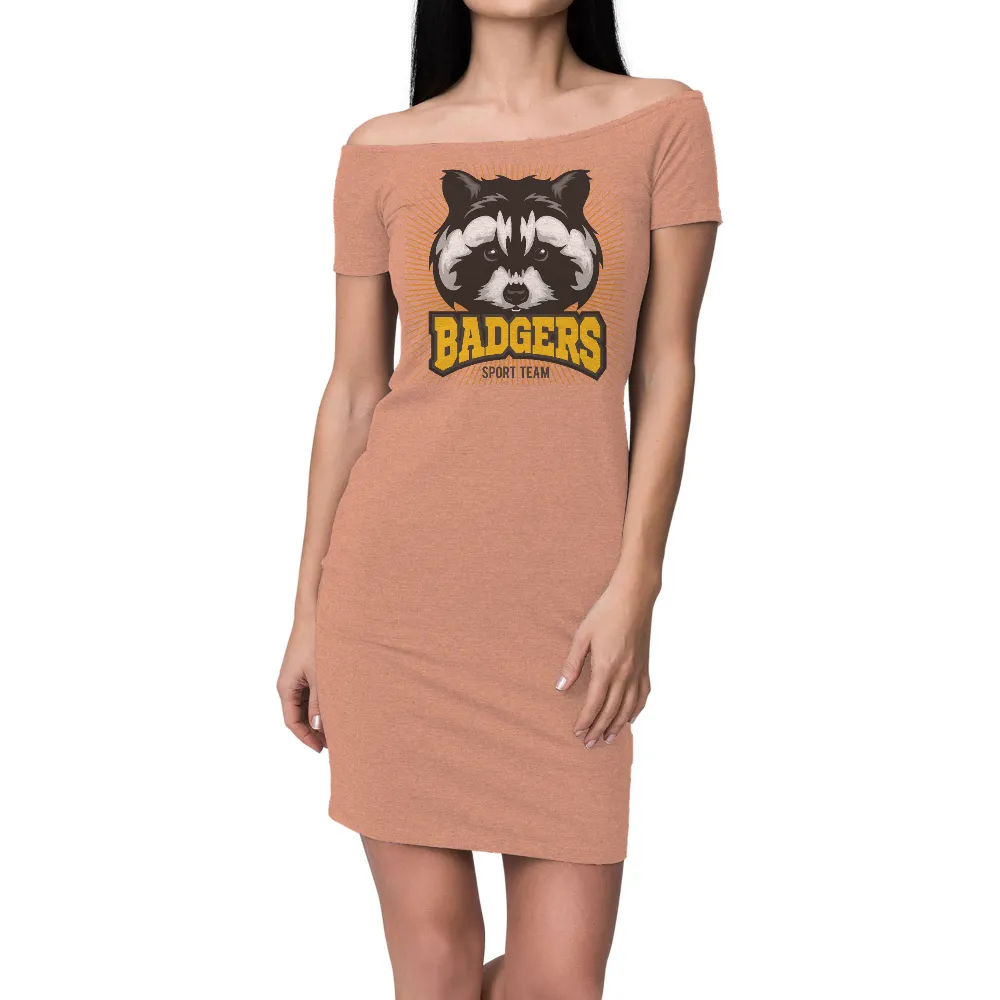 Customized Tee Shirts: Bold Badgers Mascot for Your Team|women's long sleeve uv protection golf shirts