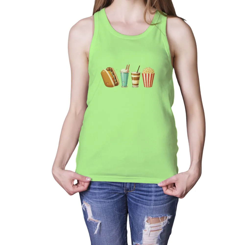 T-Shirts Design: Whimsical Snacks and Drinks|coffee and camping shirt