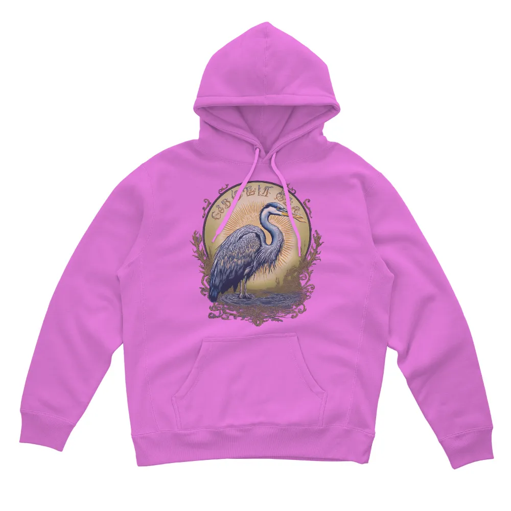 Custom Design Featuring Heron Nature Tranquility Art|vintage rat rod t shirts