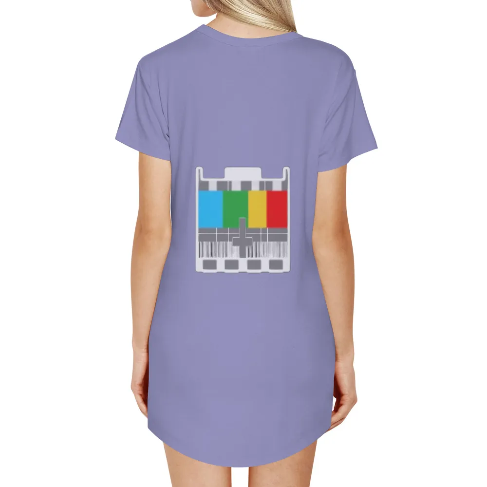 Tee Shirts Printed: Vintage TV Test Pattern Art|earth day vintage shirt