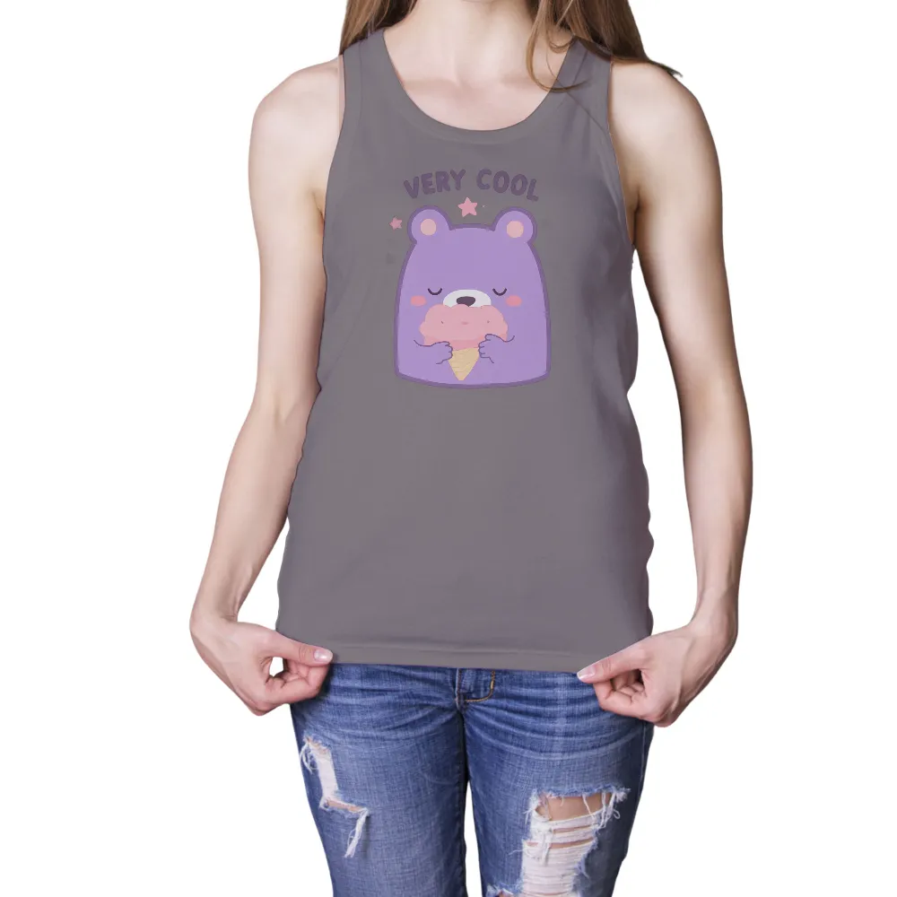 Tee Shirt Printing: Breezy Bear's Cotton Candy Ice Cream - VERY COOL|summer outing tshirt