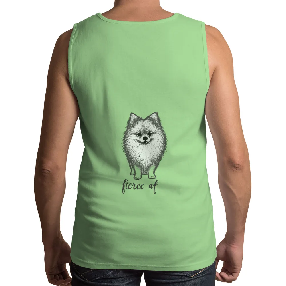 Tee Shirts Printed: Fierce Af Pomeranian - Funny & Quotes|black and white wonder woman shirt