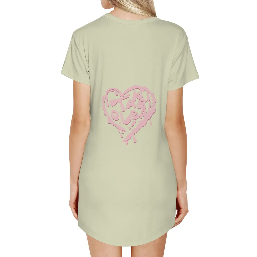 T-Shirts Custom: Love Takes Over - Romantic Heart Design|army t shirt for couple