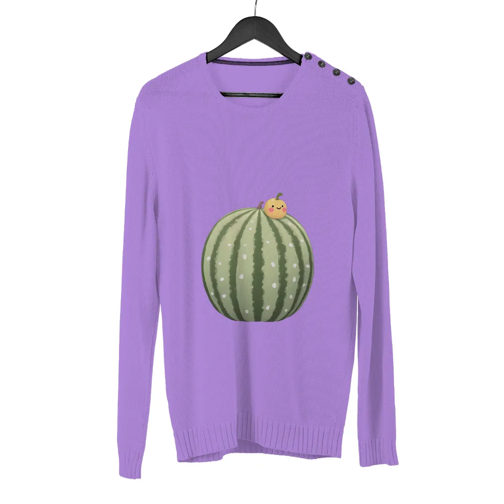 Graphic Tees: Cheerful Melo on Watermelon Throne|summer shirts for teachers