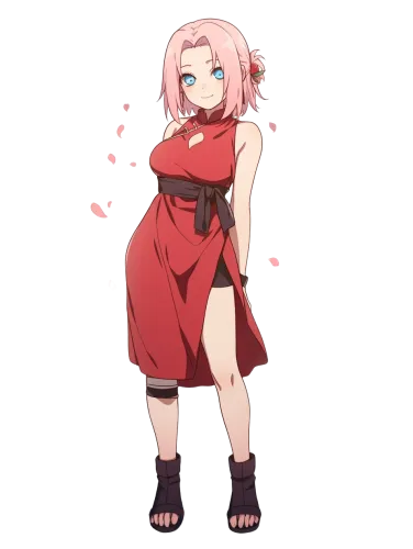 Sakura in Casual Wear - mesh shirt naruto