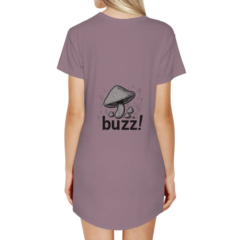 Unique Mushroom Buzz Clothing - Artistic Nature-Inspired Design|vintage salvador dali t shirt