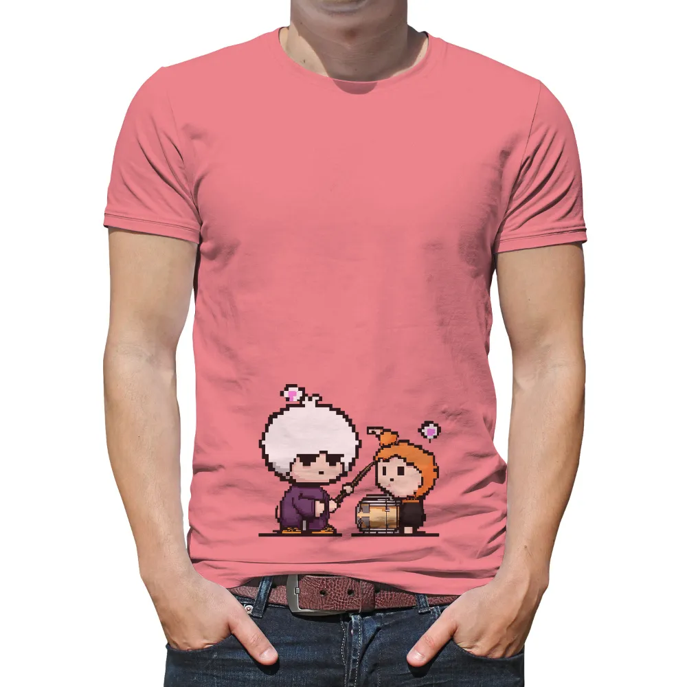 T-Shirts Design: Pixel Art Friends - Friendship and Adventure|adventure time dancing with monsters shirt