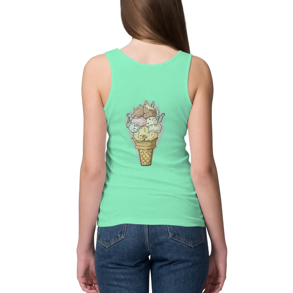 T-Shirts Custom: Ice Cream Cone of Summer Joys|funny summer teacher shirts