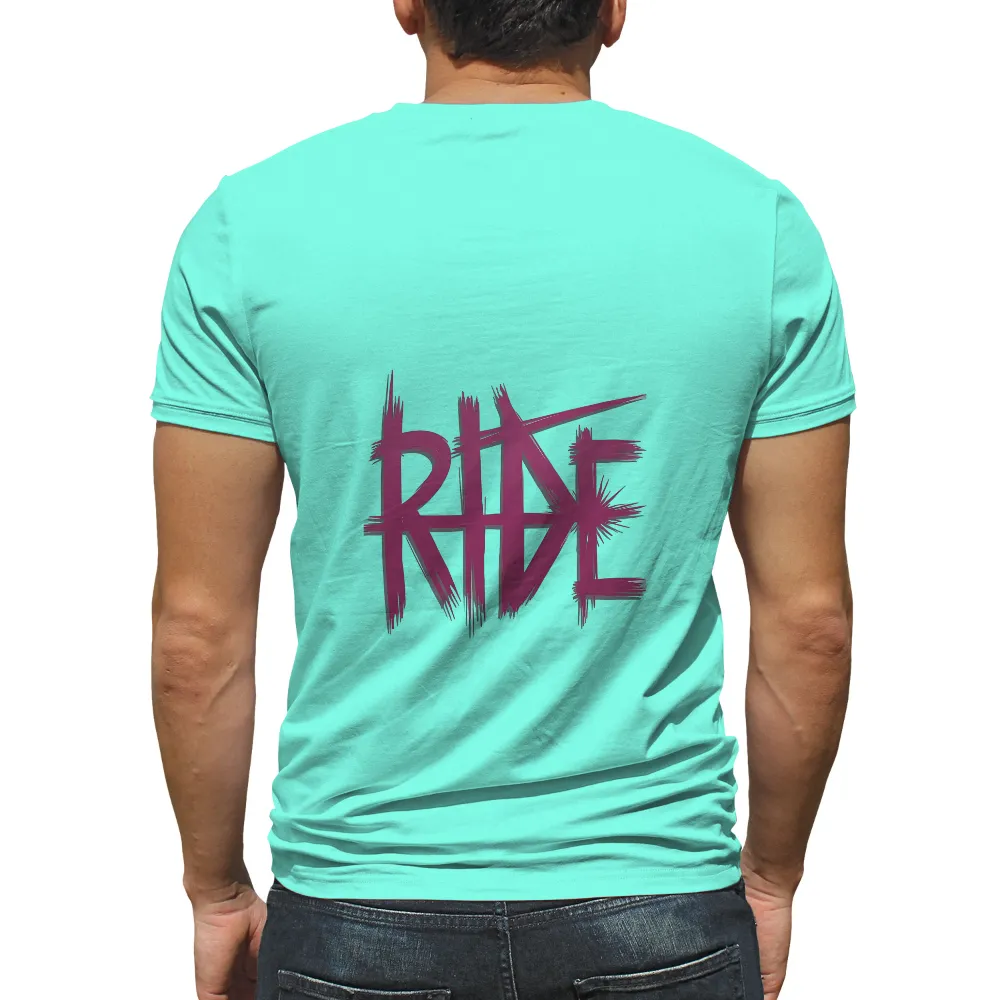 T-Shirt Printing: Embrace the Adventure with RIDE| energetic and playful vibe