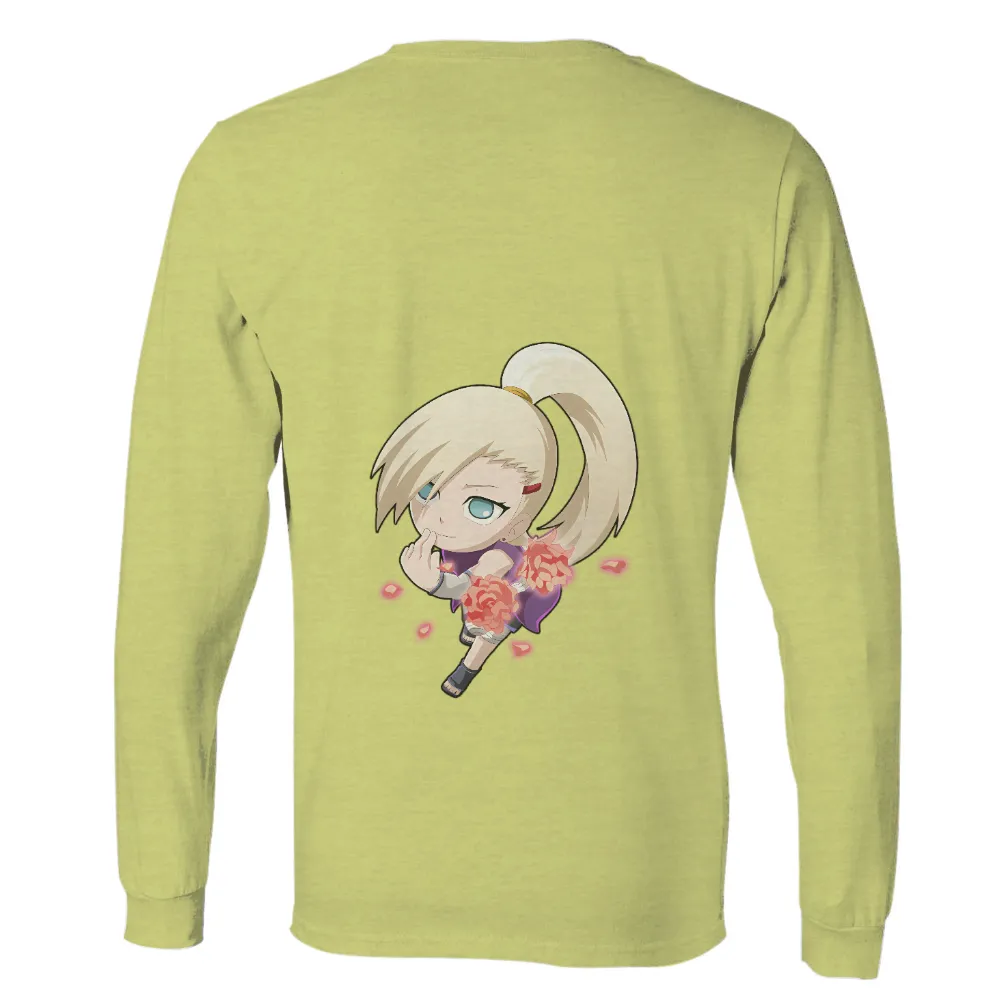 Tee Shirts Printed: Chibi Zero Two with Pink Carnations|harry potter chibi t shirt