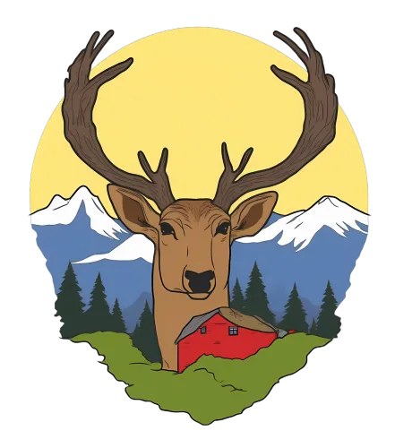 Graphic Tees: Majestic Deer Guardian of the Village