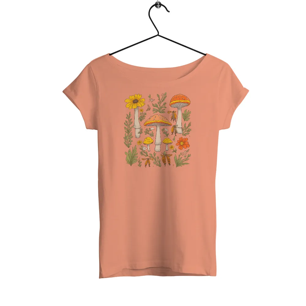 Mushroom Garden: A Whimsical T-Shirts Pattern|beer garden t shirt