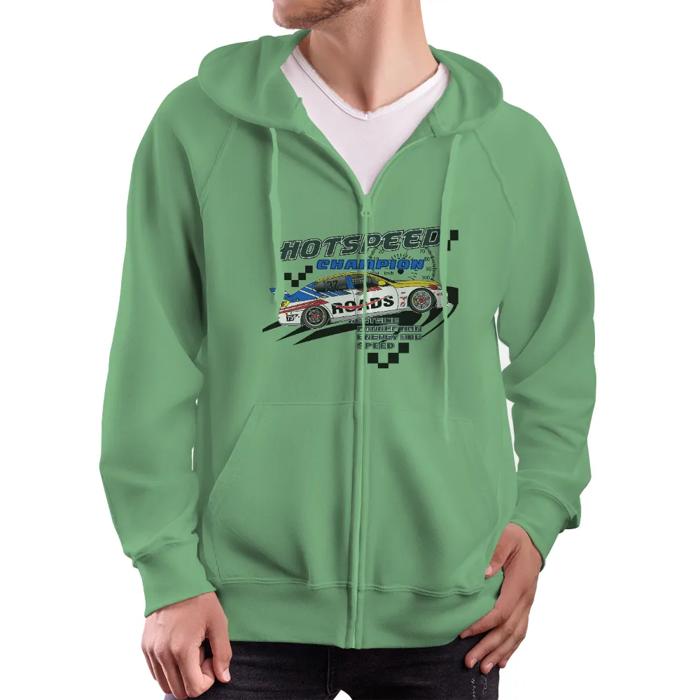 Tee Shirt Printing: Hot Speed Champion - Racing Car Design|owen power