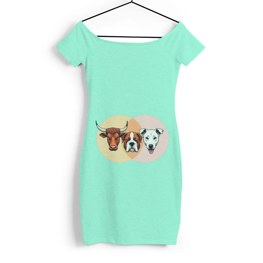 T-Shirts Custom: Cow, Boxer, and Pitbull Friendship Design|i love drinking pool water shirt