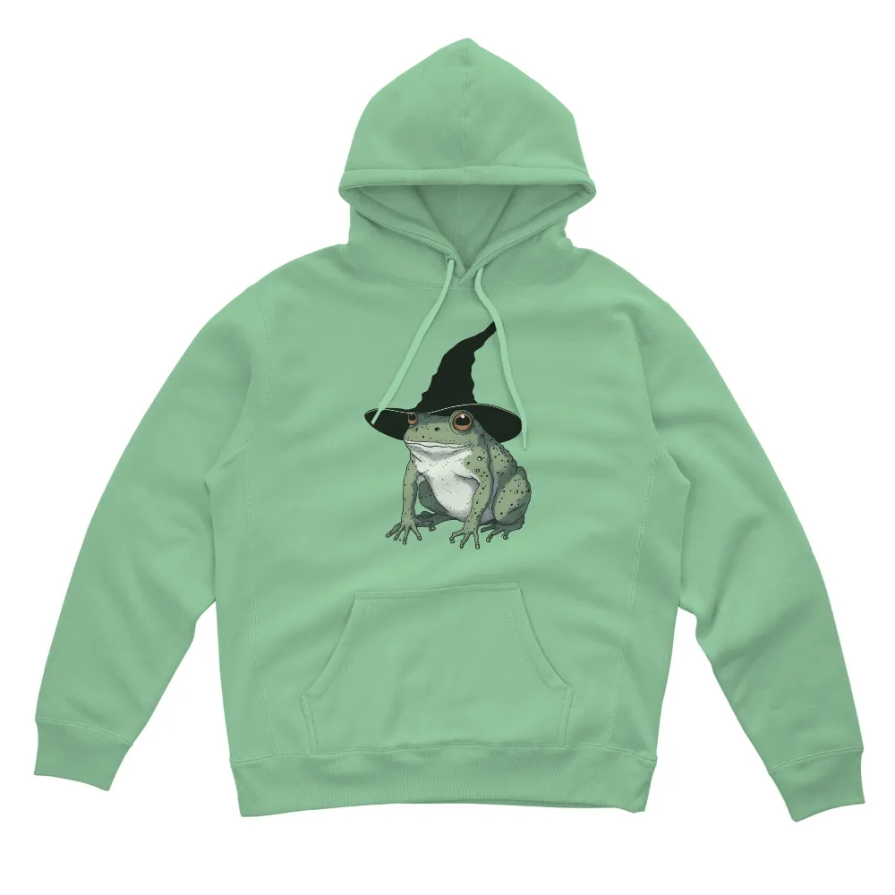 T-Shirts Pattern: Warty the Frog in a Witch Hat - Fantasy & Humor|tower of fantasy t shirt