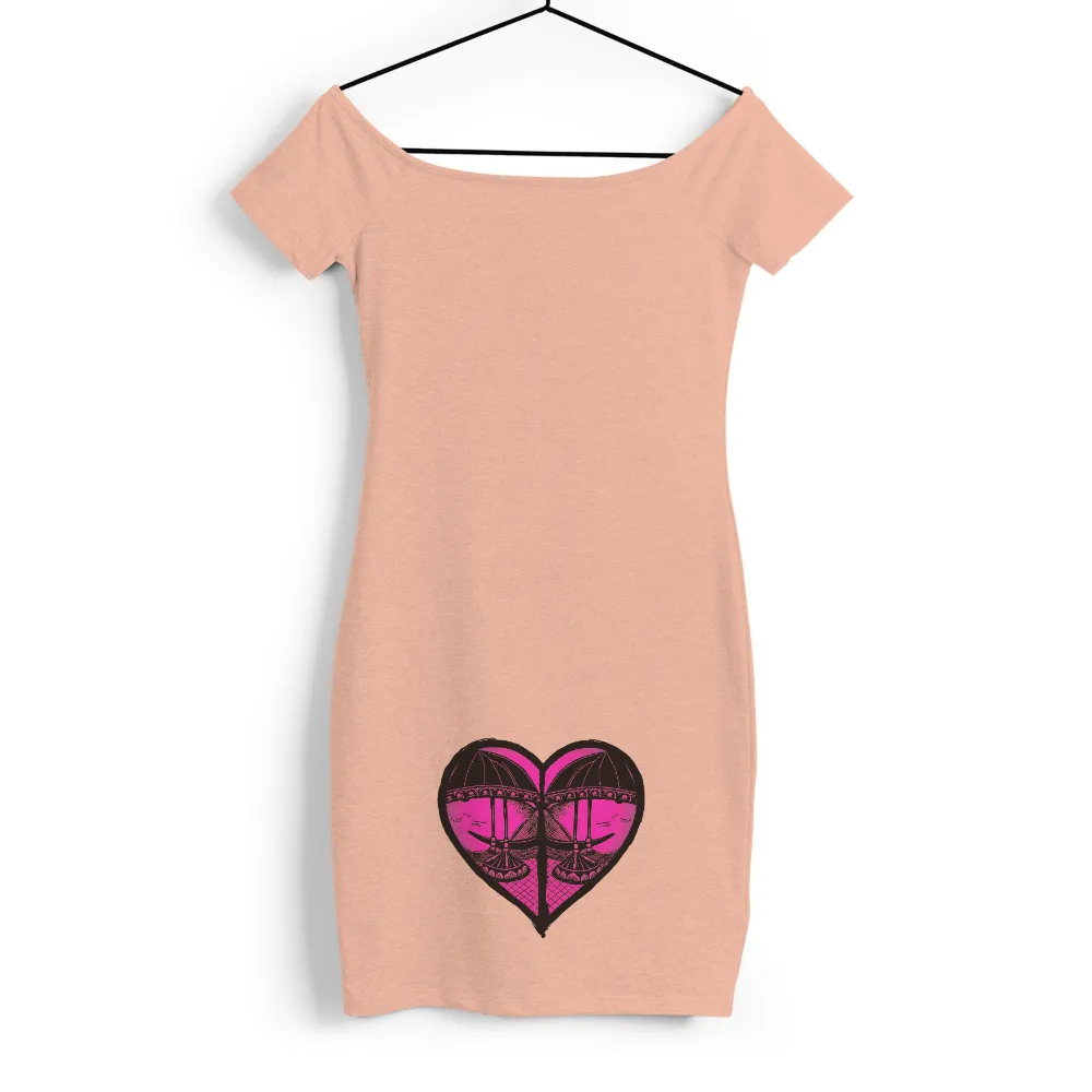 Customized Tee Shirts: Heart-Shaped Design of Sisters' Bond|rainbow sequin heart t shirt