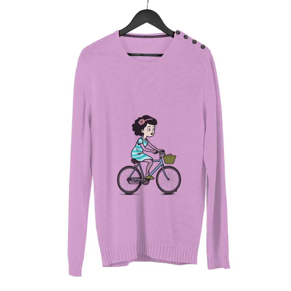 Custom T-Shirt Printing: Embrace Freedom and Nature with Lily's Bicycle Ride|freedom celtics jersey