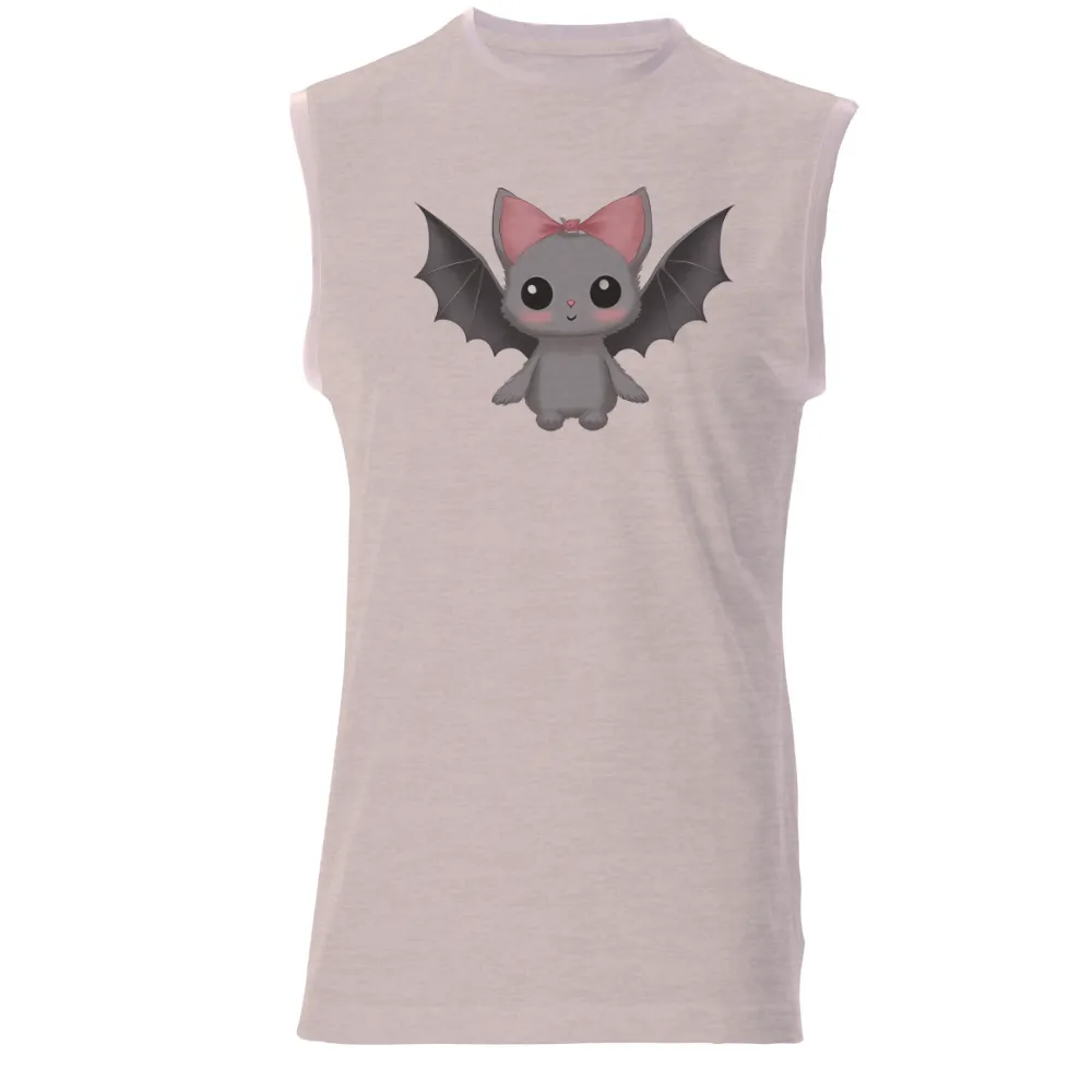 Shirts Graphic Tees: Whimsical Bat with Pink Bow - Cute and Adorable|cute summer shirts for juniors