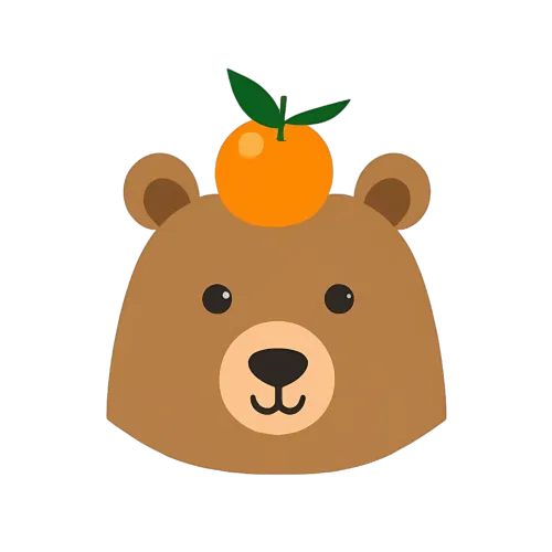 Graphic Tees: Bear and Orange Friendship