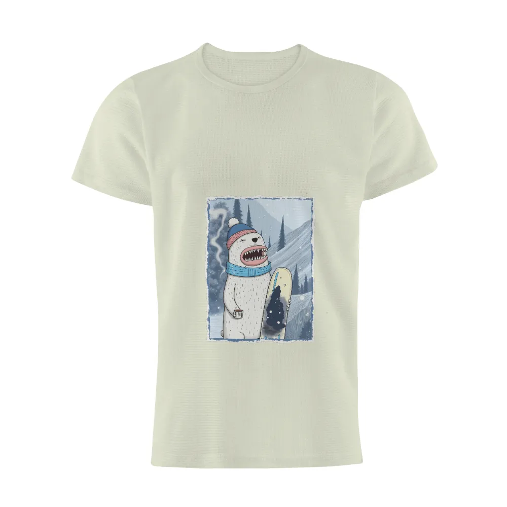 T-Shirts Custom: Boris the Snowboarding Polar Bear|lipsy black premium long sleeve cold shoulder top