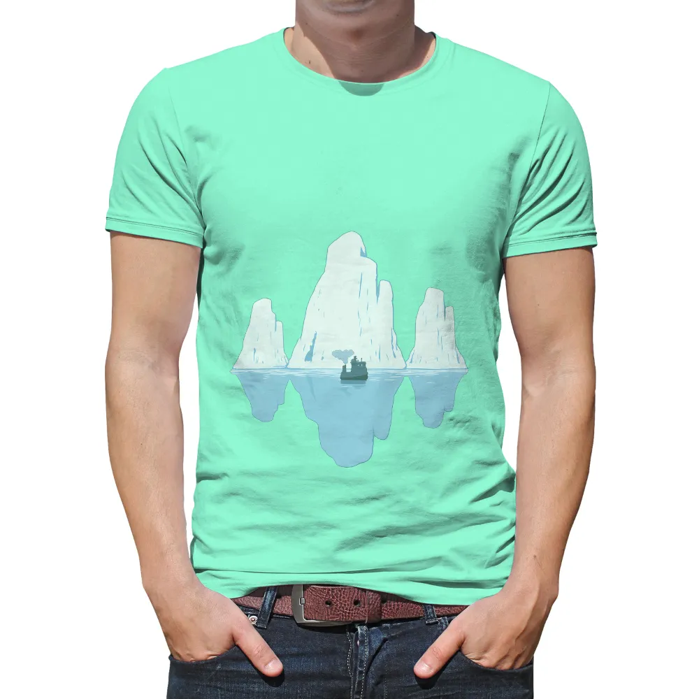 Tee Shirt Printing: Arctic Adventure with the Aurora Ship|australian research and space exploration t shirt