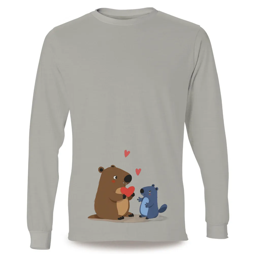 Customized Tee Shirts: Heartfelt Groundhogs - Love and Friendship|no money but love tshirt