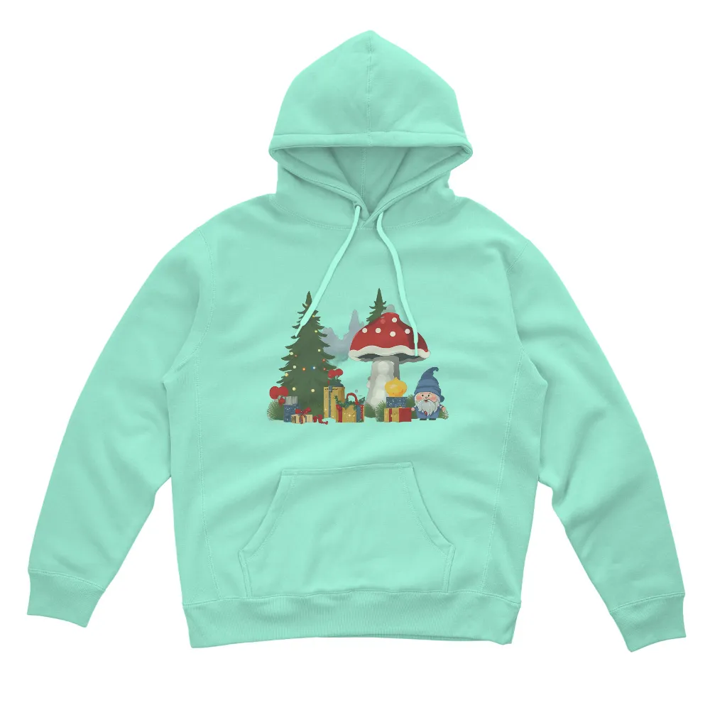 Shirts Graphic Tees: Glimmer's Magical Christmas Forest|valentines day gnome shirt