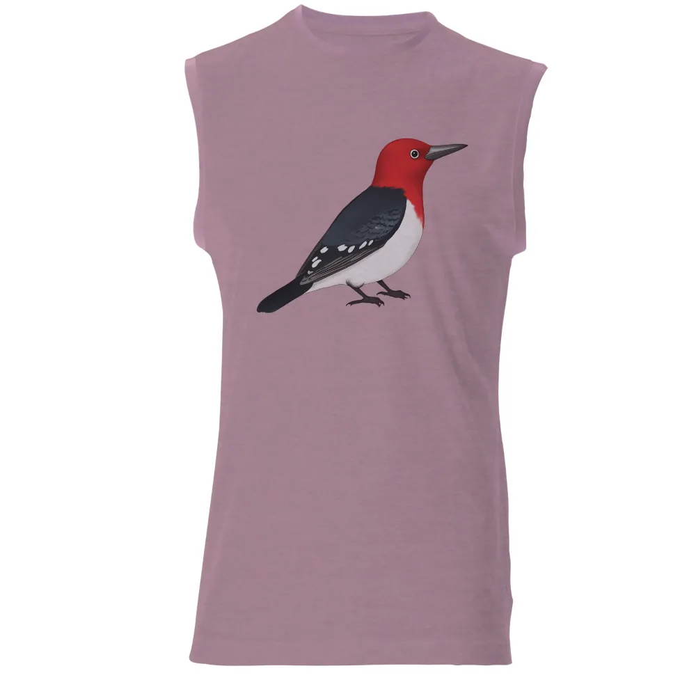 Custom Tee Shirts: Scarlet - Nature's Resilience|bird shirt 80s