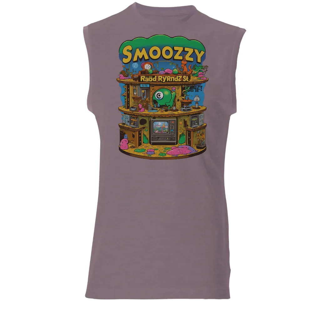 Custom Retro-Futuristic Slime Design: SMOOZZY Artwork|retro duck t shirts