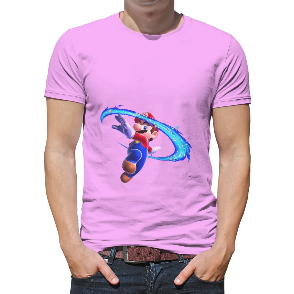 Tee Shirt Printing: Mario's Magical Adventure|sci fi fantasy biker tee