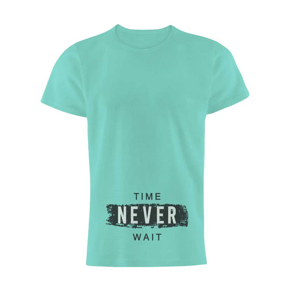 T-Shirts Pattern: Time Never Wait - Seize Every Moment|celtics time lord shirt