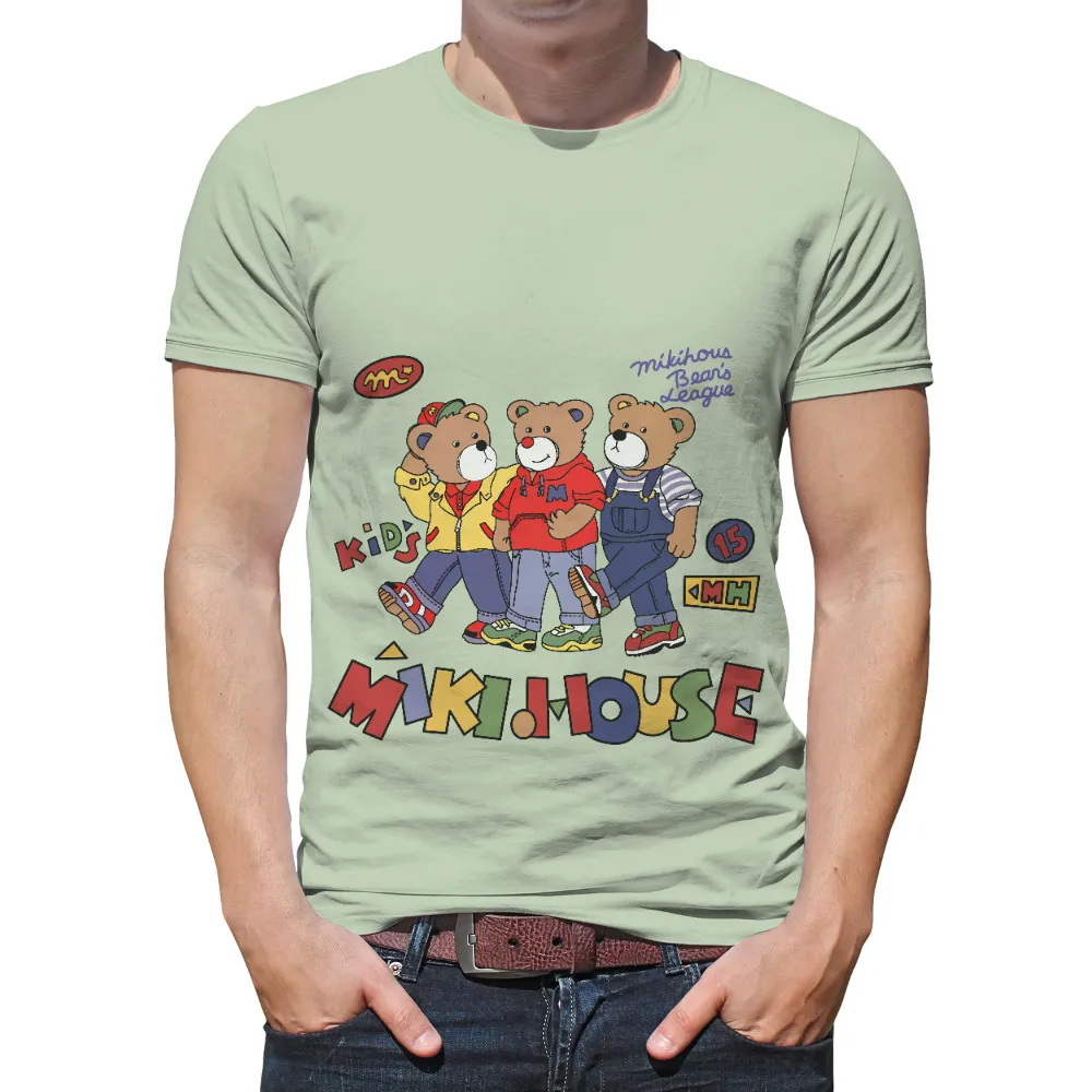 Miki House Bear's League T-Shirts Design: A Colorful Adventure|adventure time shirt sex