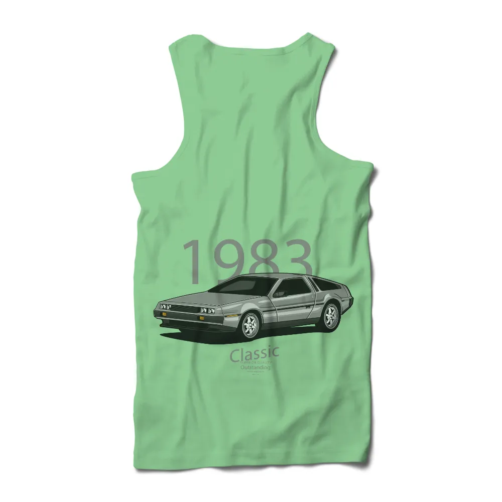 Tee Shirt Printing: 1983 DeLorean - Vintage & Retro Classic Car Design|retro fourth of july shirts