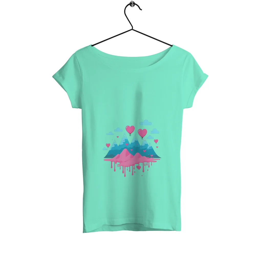 T-Shirts Design: Love Mountains - A Blend of Nature and Emotion|roblox blue suit t shirt