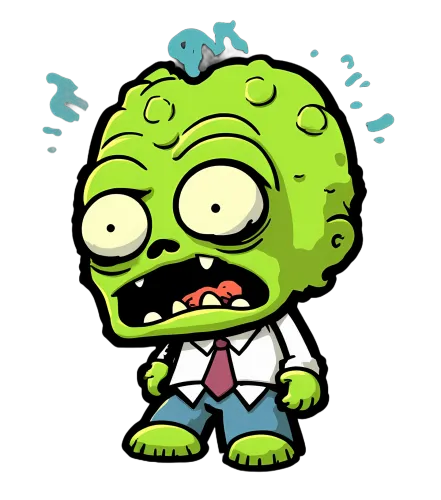 Zombie Office Worker TShirt Design - Pop Culture Humor