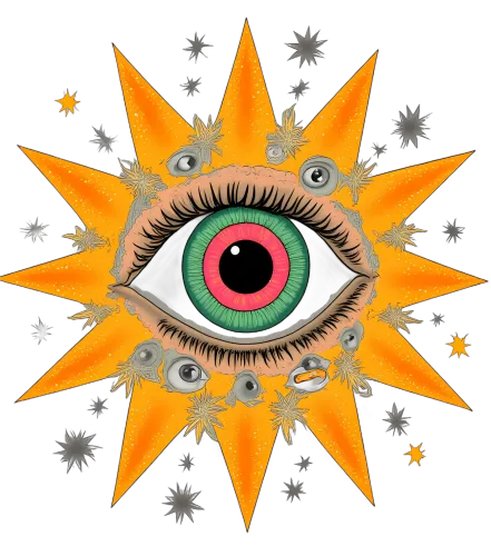 Custom T-Shirt Printing: All-Seeing Eye - Cosmic Consciousness