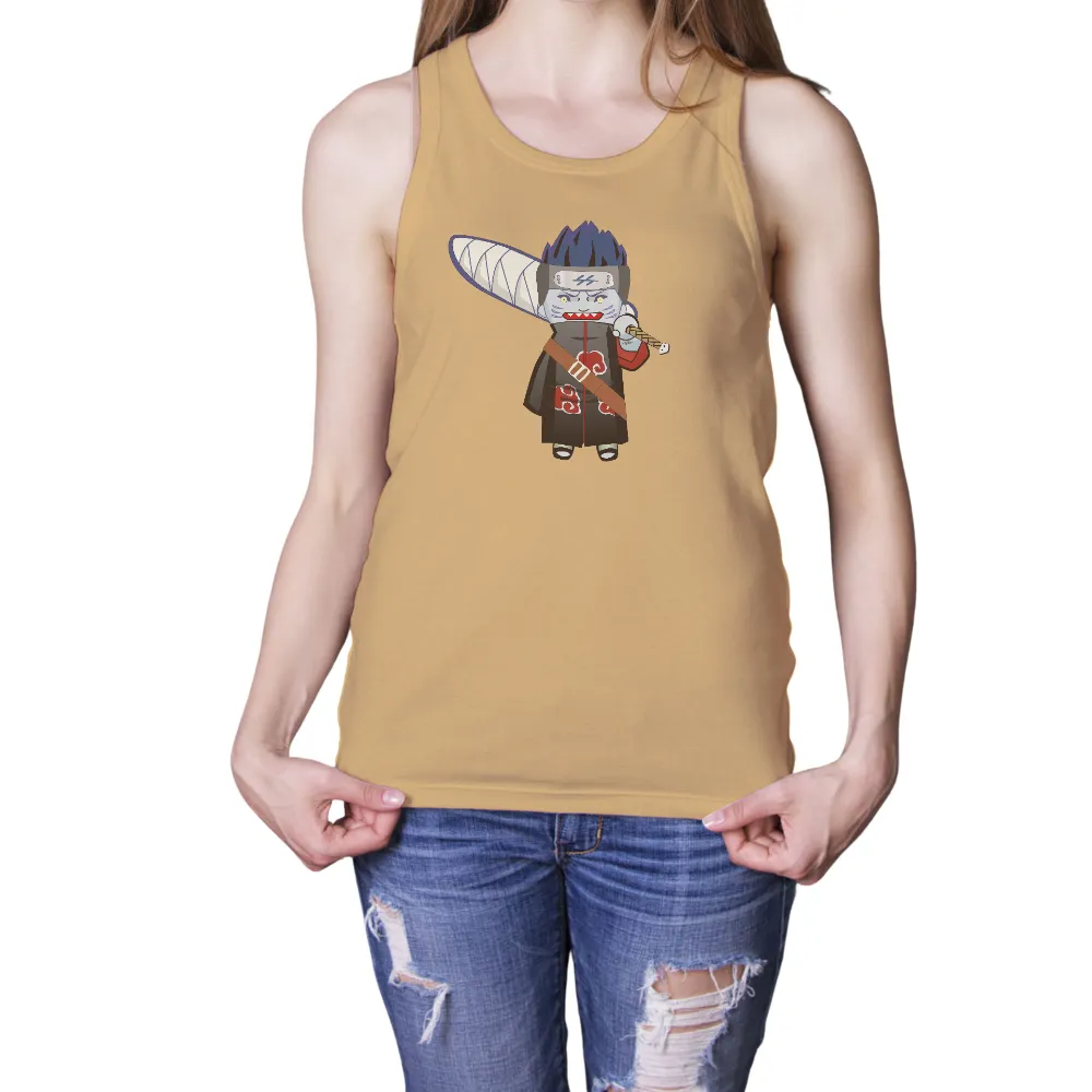 Customized Tee Shirts: Chibi Zabuza from Naruto|cartoon characters with black shirt