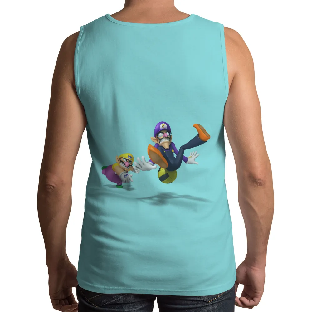 T-Shirts Pattern: Luigi vs Waluigi - Gaming Fun|pink super mario kart shirt